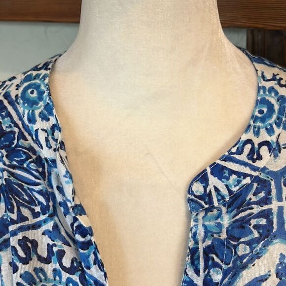 KAS Designs split length kaftan style dress/swimsuit coverup, XL! - Picture 2 of 13